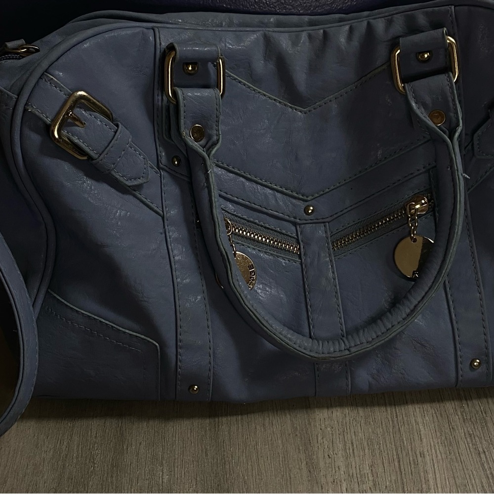 Blue Thrifted Rampage Purse